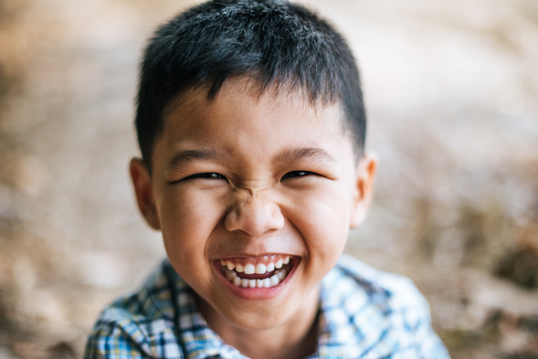 young child smiling 